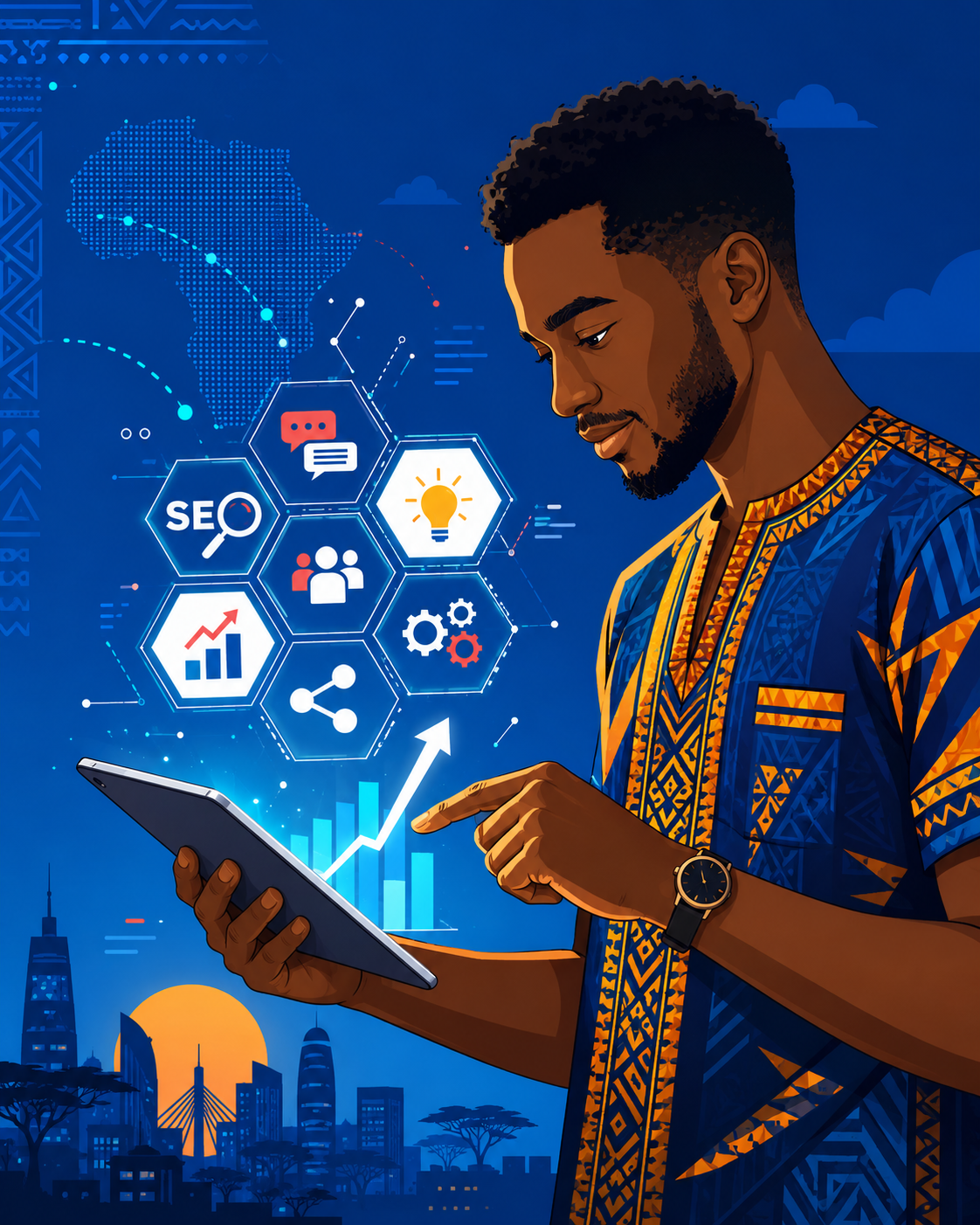 Digital transformation illustration
